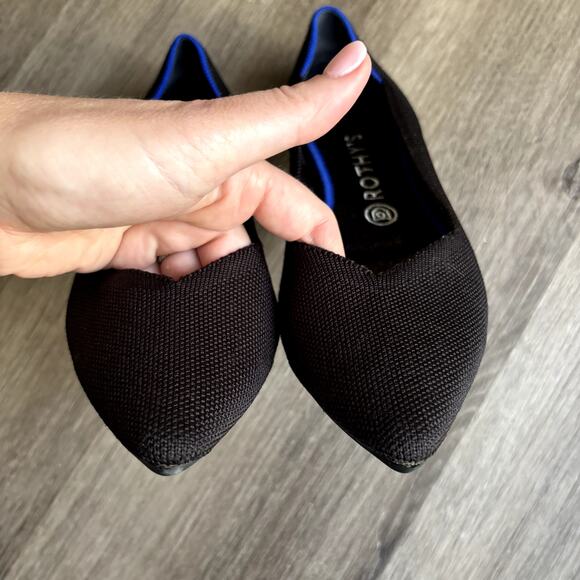 Rothy's The Point Flat 9.5 Black - Picture 9 of 9